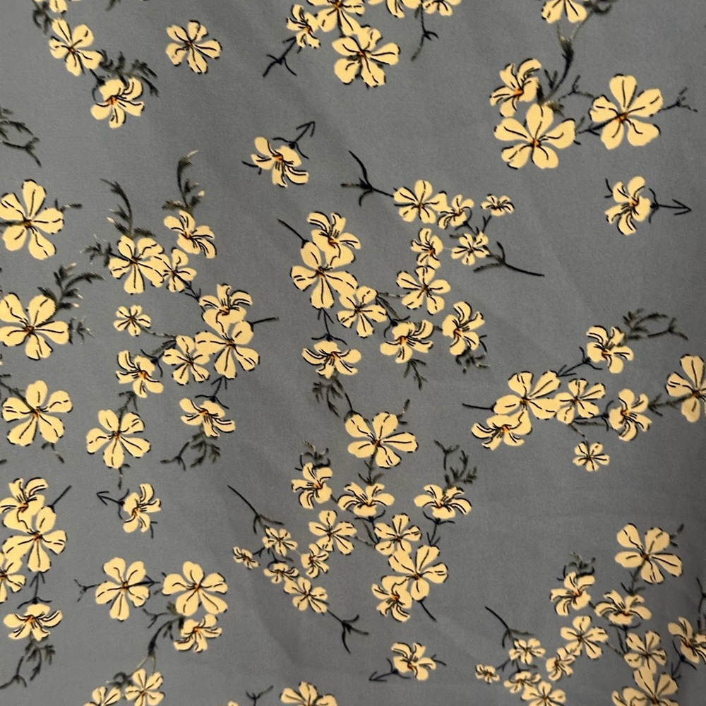 Amazon Blue Floral Blouse - Picture 4 of 6